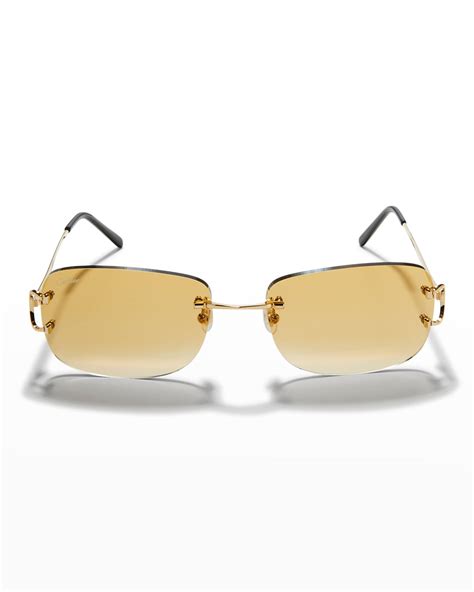 cartier rimless sunglasses men's china